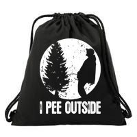 Mens Funny Camping Shirts For Men I Pee Outside Inappropriate TShirt Drawstring Bag