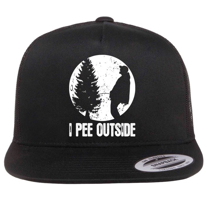 Mens Funny Camping Shirts For Men I Pee Outside Inappropriate TShirt Flat Bill Trucker Hat