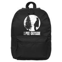 Mens Funny Camping Shirts For Men I Pee Outside Inappropriate TShirt 16 in Basic Backpack