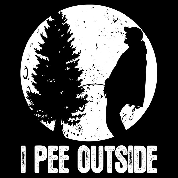 Mens Funny Camping Shirts For Men I Pee Outside Inappropriate TShirt 16 in Basic Backpack