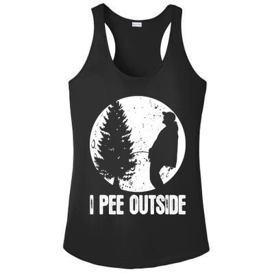 Mens Funny Camping Shirts For Men I Pee Outside Inappropriate TShirt Ladies PosiCharge Competitor Racerback Tank