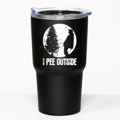 Mens Funny Camping Shirts For Men I Pee Outside Inappropriate TShirt Tumbler