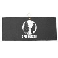 Mens Funny Camping Shirts For Men I Pee Outside Inappropriate TShirt Large Microfiber Waffle Golf Towel