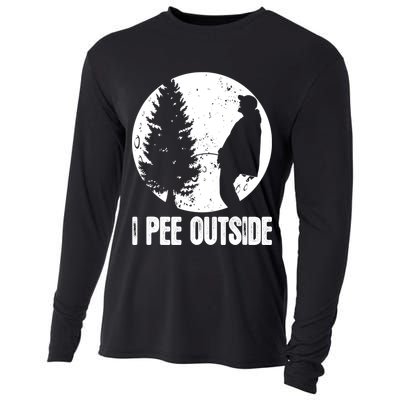Mens Funny Camping Shirts For Men I Pee Outside Inappropriate TShirt Cooling Performance Long Sleeve Crew