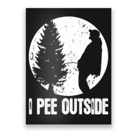 Mens Funny Camping Shirts For Men I Pee Outside Inappropriate TShirt Poster