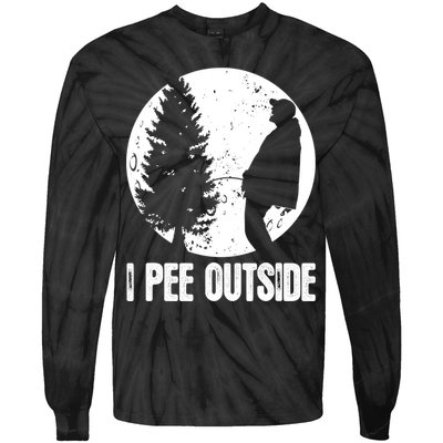 Mens Funny Camping Shirts For Men I Pee Outside Inappropriate TShirt Tie-Dye Long Sleeve Shirt