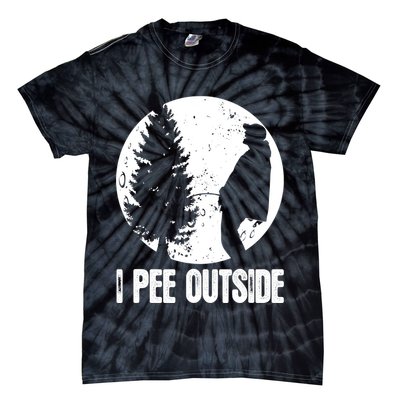 Mens Funny Camping Shirts For Men I Pee Outside Inappropriate TShirt Tie-Dye T-Shirt