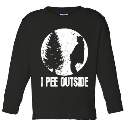 Mens Funny Camping Shirts For Men I Pee Outside Inappropriate TShirt Toddler Long Sleeve Shirt