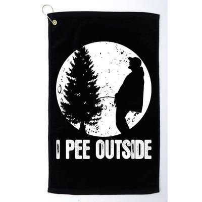 Mens Funny Camping Shirts For Men I Pee Outside Inappropriate TShirt Golf Towel
