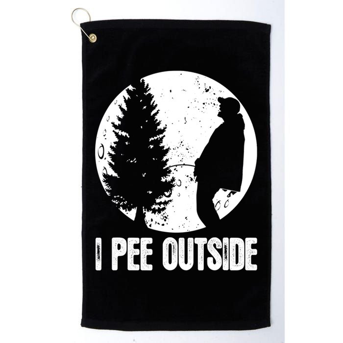 Mens Funny Camping Shirts For Men I Pee Outside Inappropriate TShirt Golf Towel