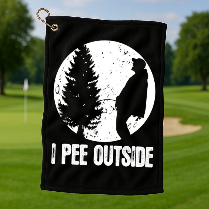 Mens Funny Camping Shirts For Men I Pee Outside Inappropriate TShirt Golf Towel