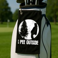 Mens Funny Camping Shirts For Men I Pee Outside Inappropriate TShirt Golf Towel