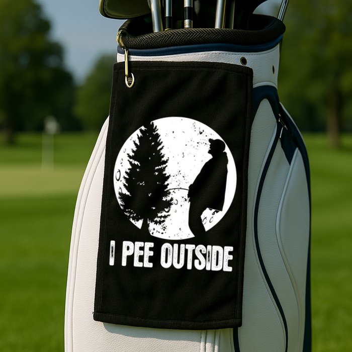 Mens Funny Camping Shirts For Men I Pee Outside Inappropriate TShirt Golf Towel