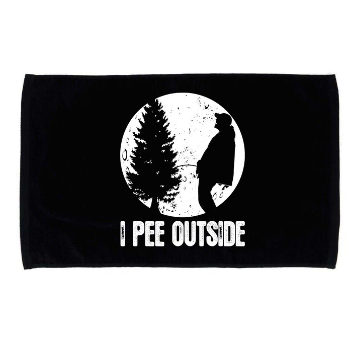 Mens Funny Camping Shirts For Men I Pee Outside Inappropriate TShirt Microfiber Hand Towel