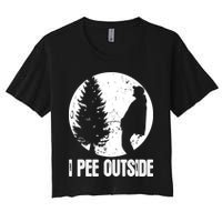 Mens Funny Camping Shirts For Men I Pee Outside Inappropriate TShirt Crop Top