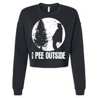 Mens Funny Camping Shirts For Men I Pee Outside Inappropriate TShirt Cropped Pullover Crew