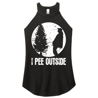 Mens Funny Camping Shirts For Men I Pee Outside Inappropriate TShirt Women's Perfect Tri Rocker Tank