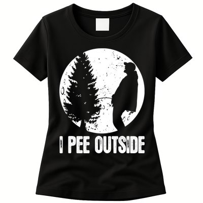 Mens Funny Camping Shirts For Men I Pee Outside Inappropriate TShirt Womens T-Shirt