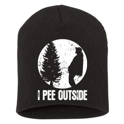 Mens Funny Camping Shirts For Men I Pee Outside Inappropriate TShirt Short Acrylic Beanie