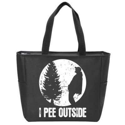 Mens Funny Camping Shirts For Men I Pee Outside Inappropriate TShirt Zip Tote Bag