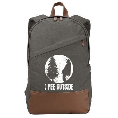 Mens Funny Camping Shirts For Men I Pee Outside Inappropriate TShirt Cotton Canvas Backpack