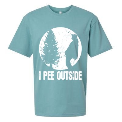 Mens Funny Camping Shirts For Men I Pee Outside Inappropriate TShirt Sueded Cloud Jersey T-Shirt