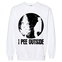 Mens Funny Camping Shirts For Men I Pee Outside Inappropriate TShirt Garment-Dyed Sweatshirt