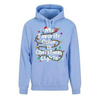 My Favorite Color Is Christmas Lights Merry And Bright Art Hoodie Unisex Surf Hoodie