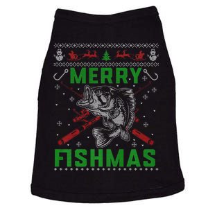 Merry Fishmas Christmas Sweater Fishers Doggie Tank