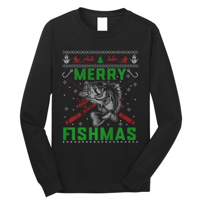 Merry Fishmas Christmas Sweater Fishers Long Sleeve Shirt