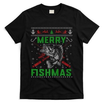 Merry Fishmas Christmas Sweater Fishers T-Shirt