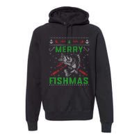 Merry Fishmas Christmas Sweater Fishers Premium Hoodie