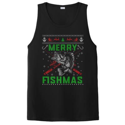 Merry Fishmas Christmas Sweater Fishers PosiCharge Competitor Tank