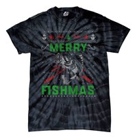 Merry Fishmas Christmas Sweater Fishers Tie-Dye T-Shirt