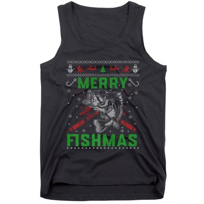 Merry Fishmas Christmas Sweater Fishers Tank Top