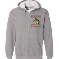 Merry Fishmas Christmas Fish Fisherman Funny Fishing Full Zip Hoodie