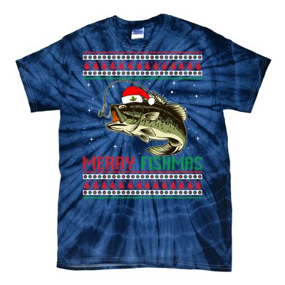 Merry Fishmas Christmas Fish Fisherman Funny Fishing Tie-Dye T-Shirt