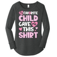 My Favorite Child Gave Me This Family Mom Dad Gifts Women's Perfect Tri Tunic Long Sleeve Shirt