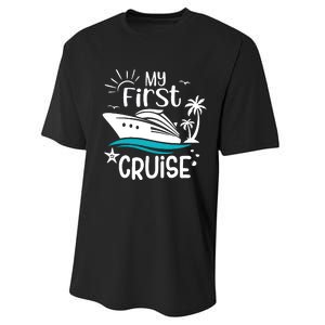 My First Cruise Family Matching Performance Sprint T-Shirt