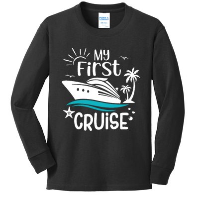 My First Cruise Family Matching Kids Long Sleeve Shirt