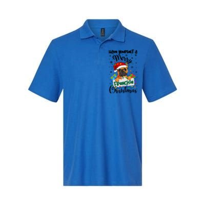 Merry Frenchie Christmas French Bulldog Xmas Party Gift Softstyle Adult Sport Polo