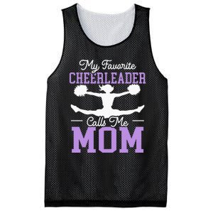 My Favorite Cheerleader Calls Me Mom Cheering Mesh Reversible Basketball Jersey Tank