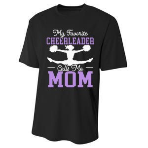 My Favorite Cheerleader Calls Me Mom Cheering Performance Sprint T-Shirt