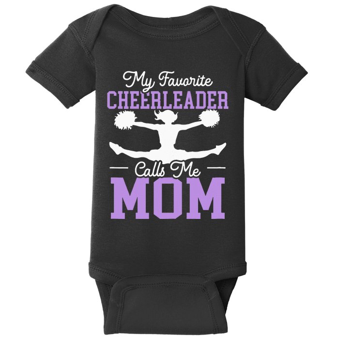 My Favorite Cheerleader Calls Me Mom Cheering Baby Bodysuit