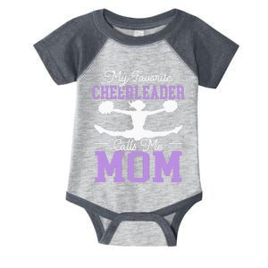 My Favorite Cheerleader Calls Me Mom Cheering Infant Baby Jersey Bodysuit