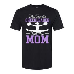 My Favorite Cheerleader Calls Me Mom Cheering Softstyle CVC T-Shirt