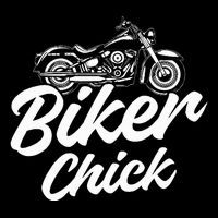 Motorcycle Funny Chopper Race Biker Chick Drawstring Bag