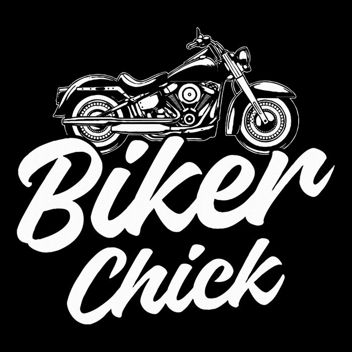 Motorcycle Funny Chopper Race Biker Chick Drawstring Bag