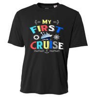 My First Cruise  Girls Boys Cruising and Sailing Cooling Performance Crew T-Shirt