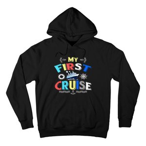 My First Cruise  Girls Boys Cruising and Sailing Hoodie